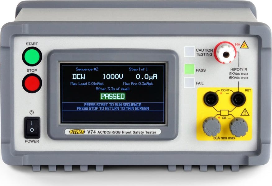 Vitrek V7X Series Hipot Testers - Image for reference only may not be the exact model