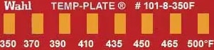 Wahl 101-8-350F Mini Eight-Position Temp-Plate, 350-370-390-410-435-450-465-500&#176;F