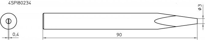 Weller SPI80 234 Soldering Tip