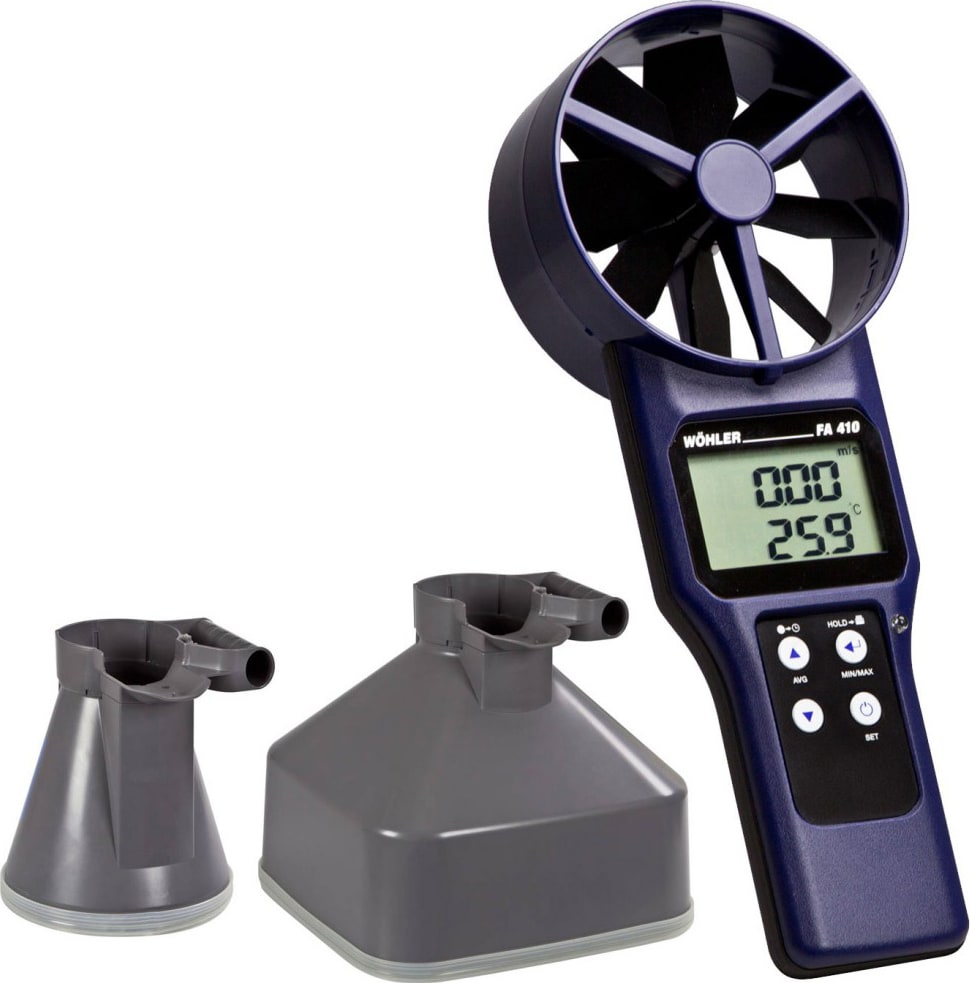 Wohler FA 410 Fan Anemometer Set with Measuring Funnel