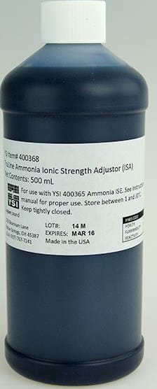 YSI TruLine Ammonia ISA Ionic Strength Adjustor, 500 ml