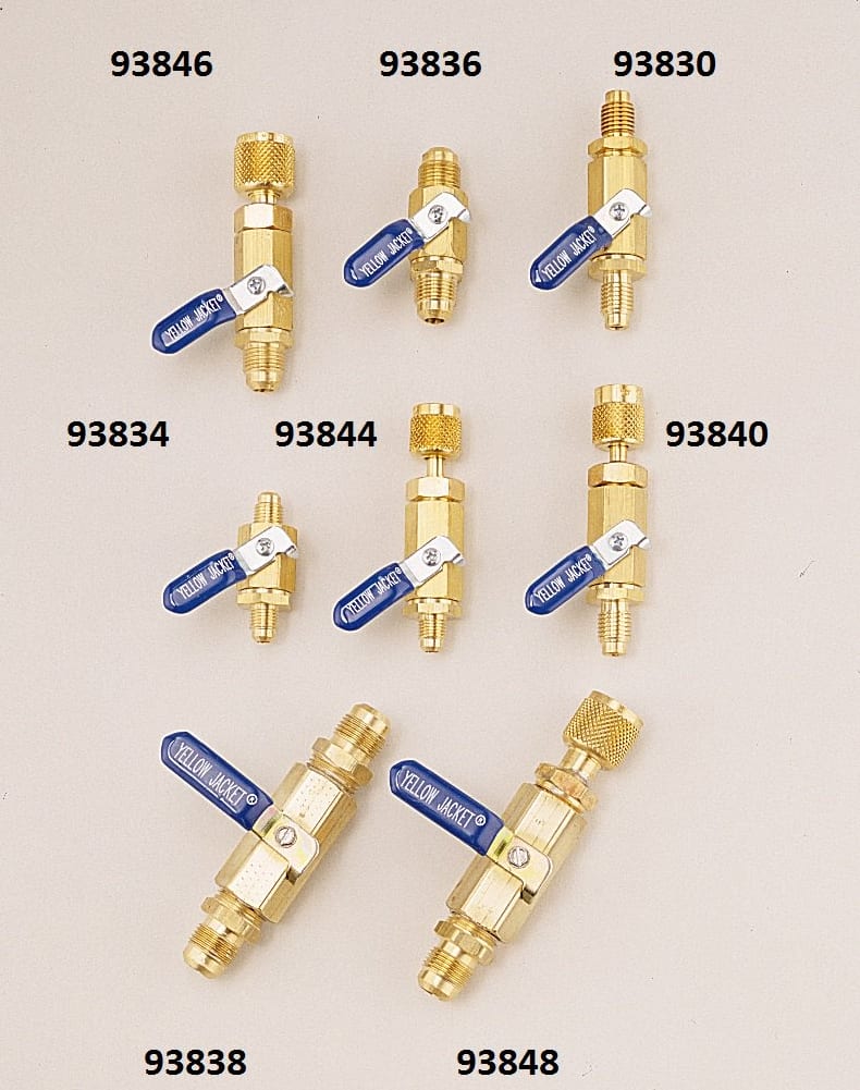 Yellow Jacket 93830-48 Full Control Ball Valves for Vacuum/Charging