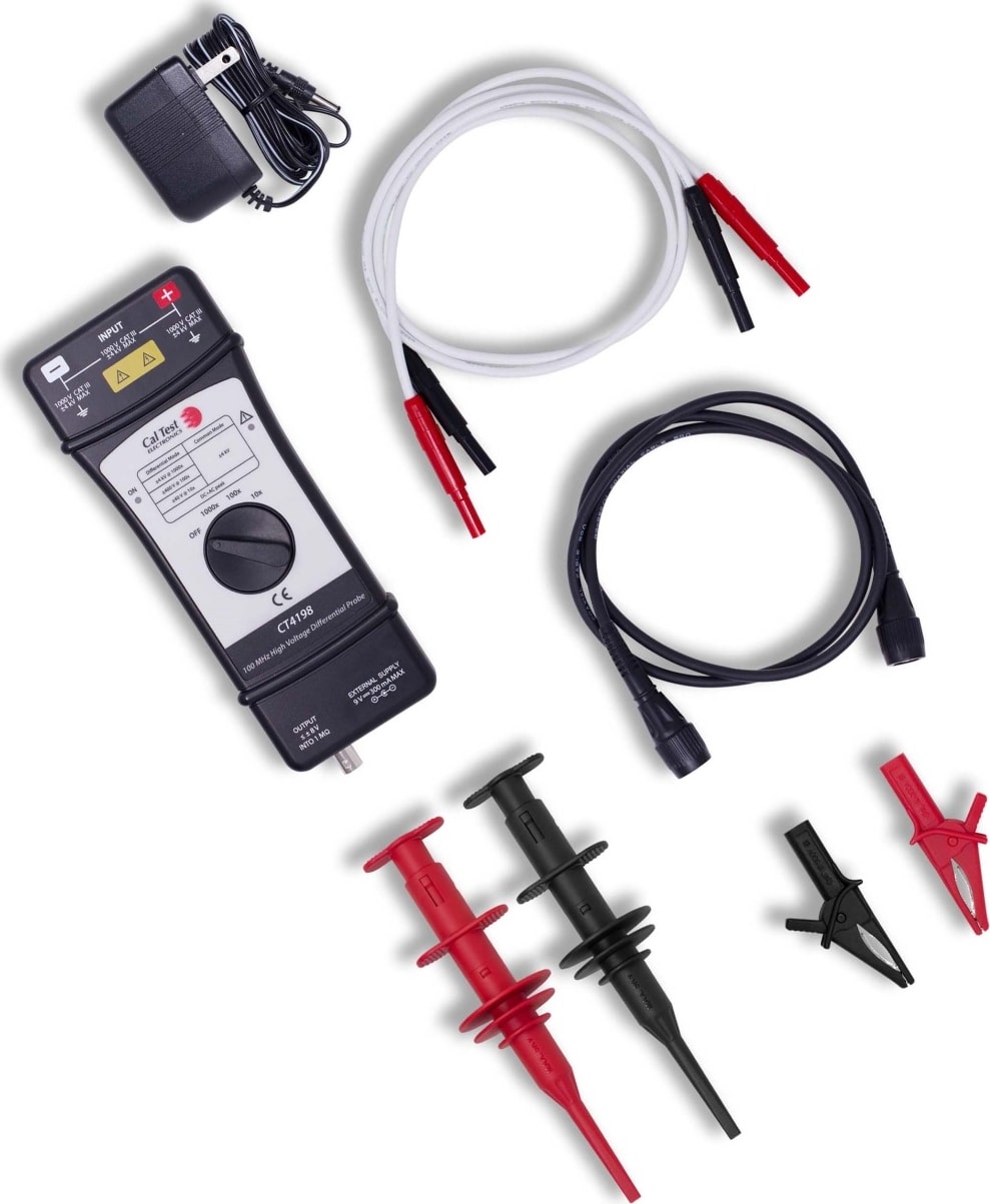 Cal Test CT4198NISTCAL 100 MHz Differential Probe with NIST Cal Test CT4198NISTCAL 100 MHz Differential Probe with NIST