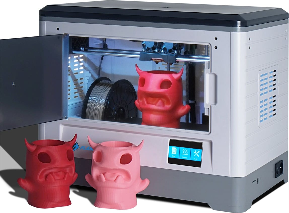 Flashforge 3DFFGDREAMER 3D Printers - Type (3D Printers): Desktop, Type ( Printing Material): Filament, Extruders (3D Printers): Dual | TEquipment