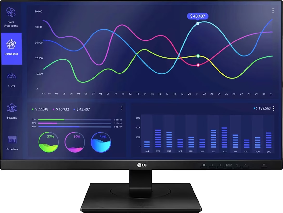 LG Monitor LED de 19'' (diagonal de 18,5'')