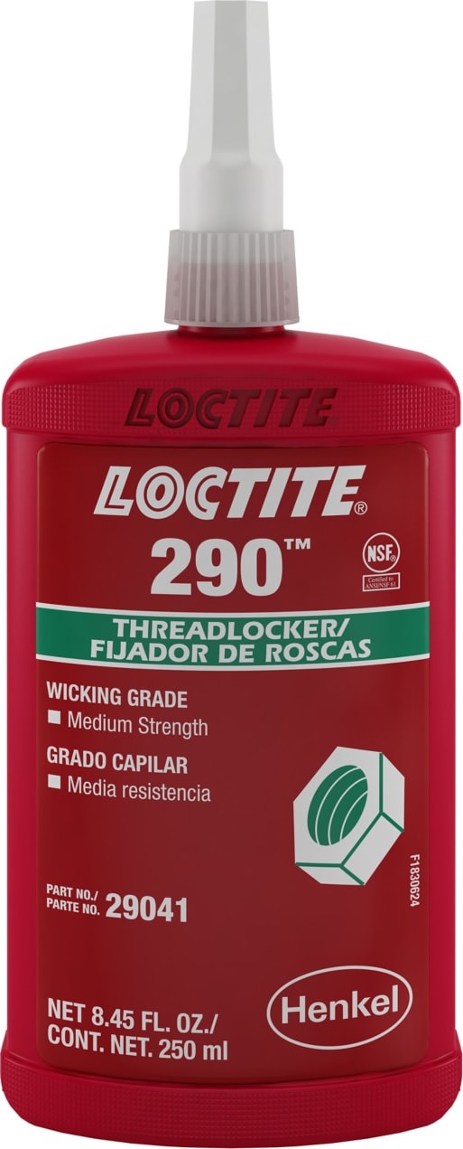 Loctite 290 Wicking-Grade Threadlocker, 250 mL, Green