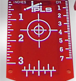 PLS 307 Red Laser Target