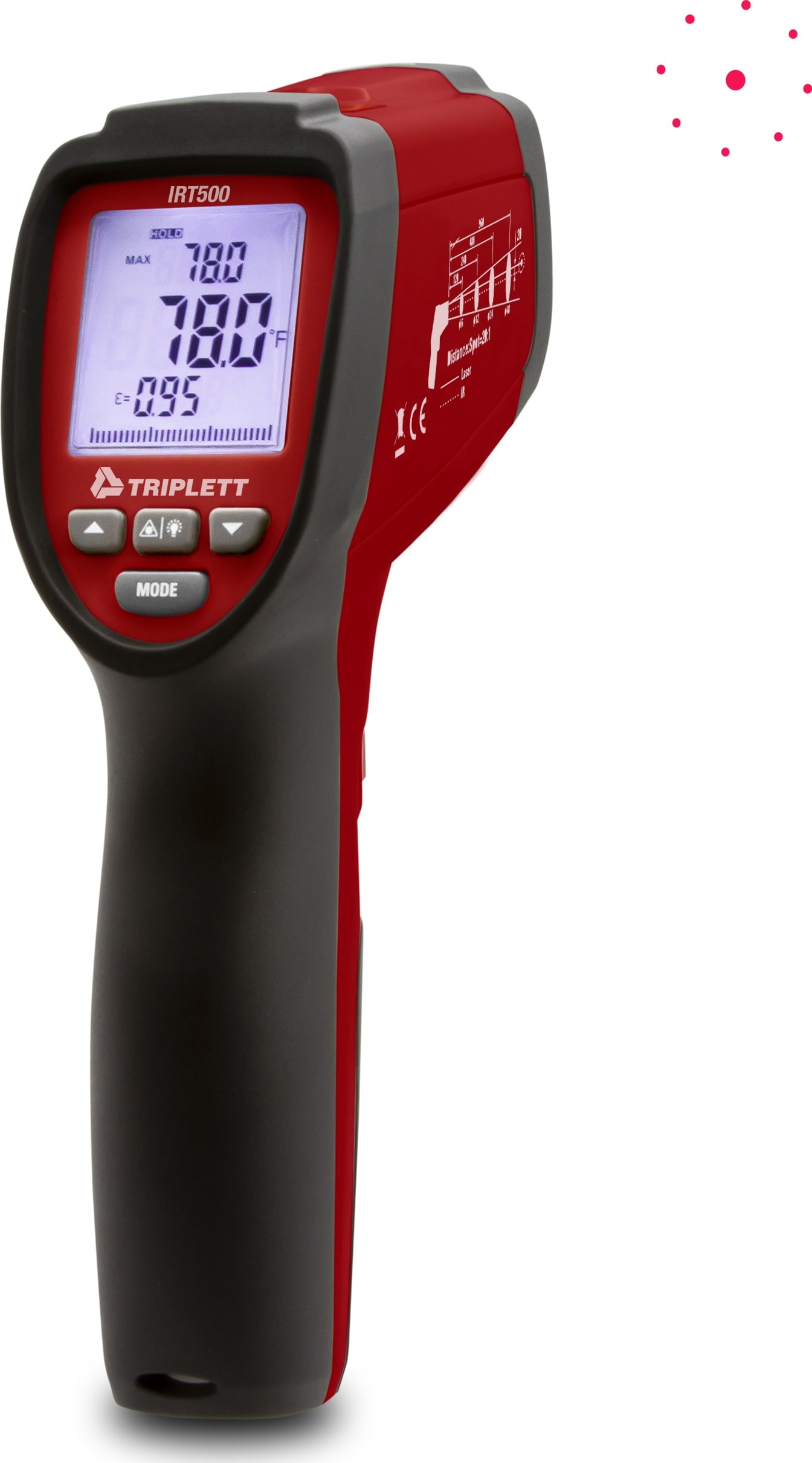 Triplett IRT220 - 12:1 Non-Contact Infrared Laser Thermometer