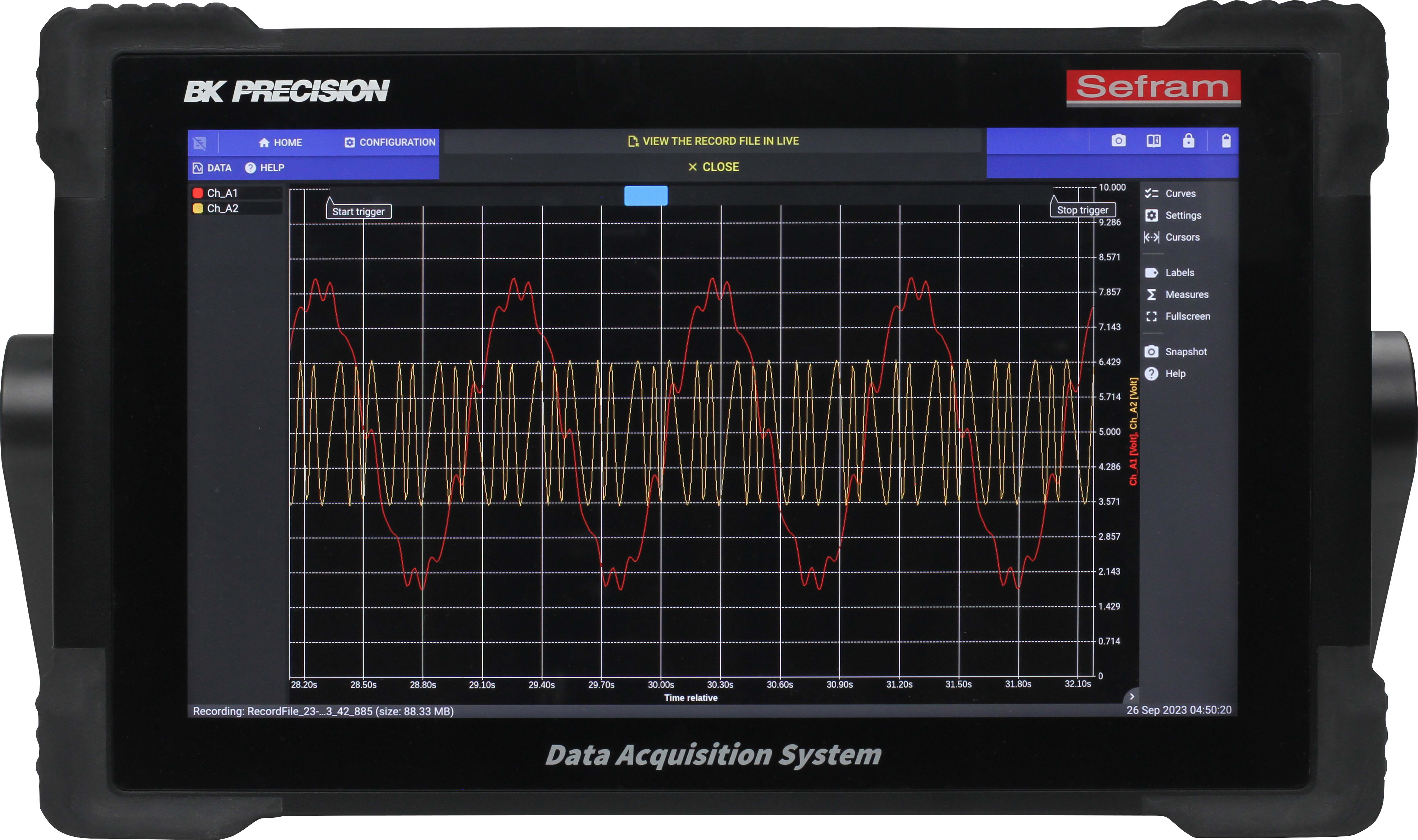 BK Precision DAS1800 - High Speed Modular Data Acquisition Recorder