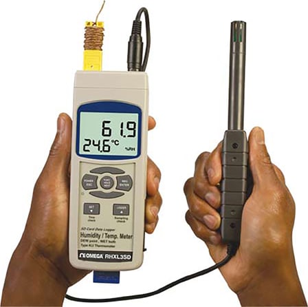 General Tools RHXL3SD Handheld Thermometer-Hygrometer Data Logger