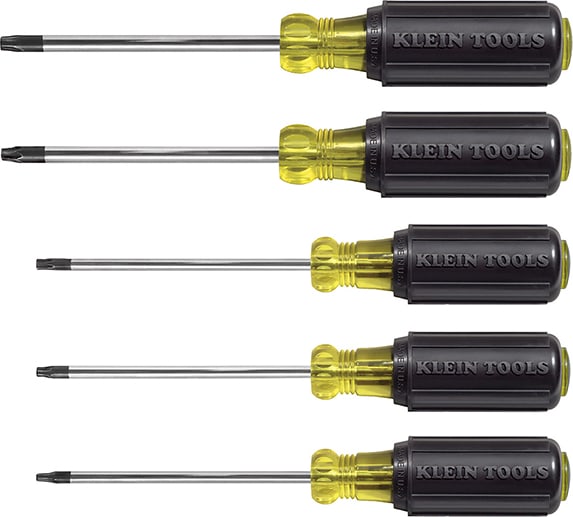 Klein Tools 19555 5-Piece TORX Cushion-Grip Screwdriver Set