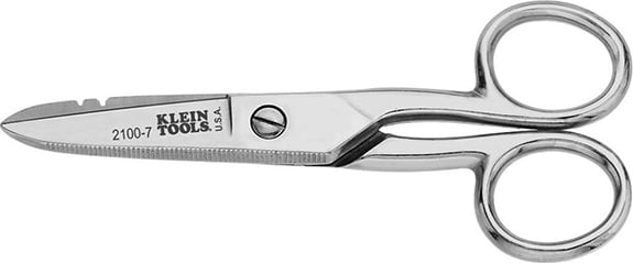 Klein Tools 93116 Electrician's Scissors Stripping Notches