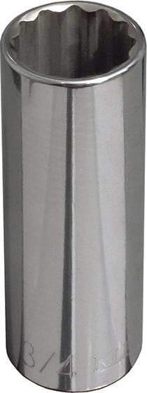 Klein Tools 65830 1/2-Inch Drive 13/16" Deep 12-Point Socket