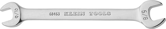 Klein Tools 68462 Open-End Wrench - 1/2", 9/16" Ends
