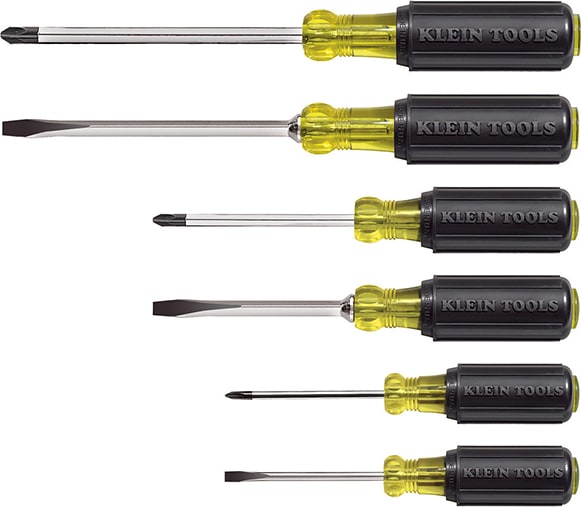 Klein Tools 85074 6-Piece Cushion-Grip Screwdriver Set