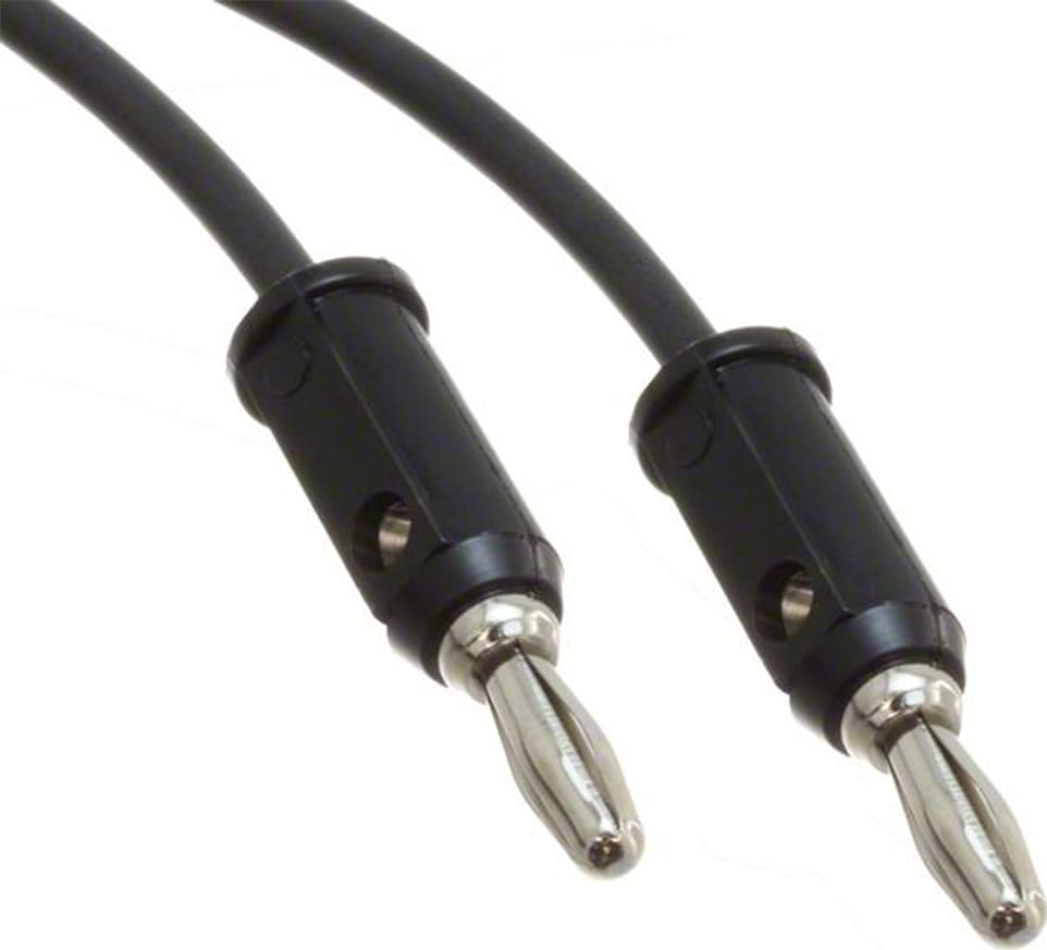 Pomona Banana Plug Patch Cord (Black)