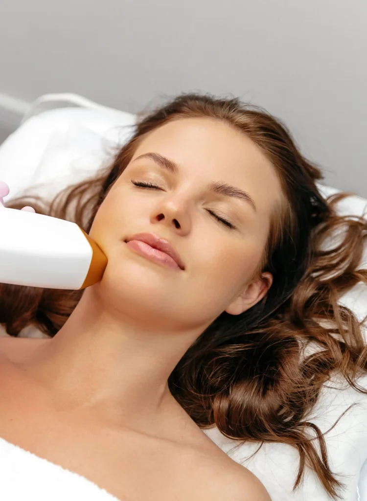 Skin tone evened by light therapy