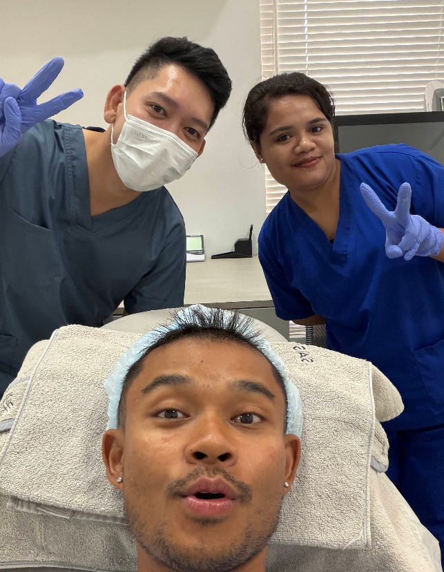 Patient with the SAS Clinic care team