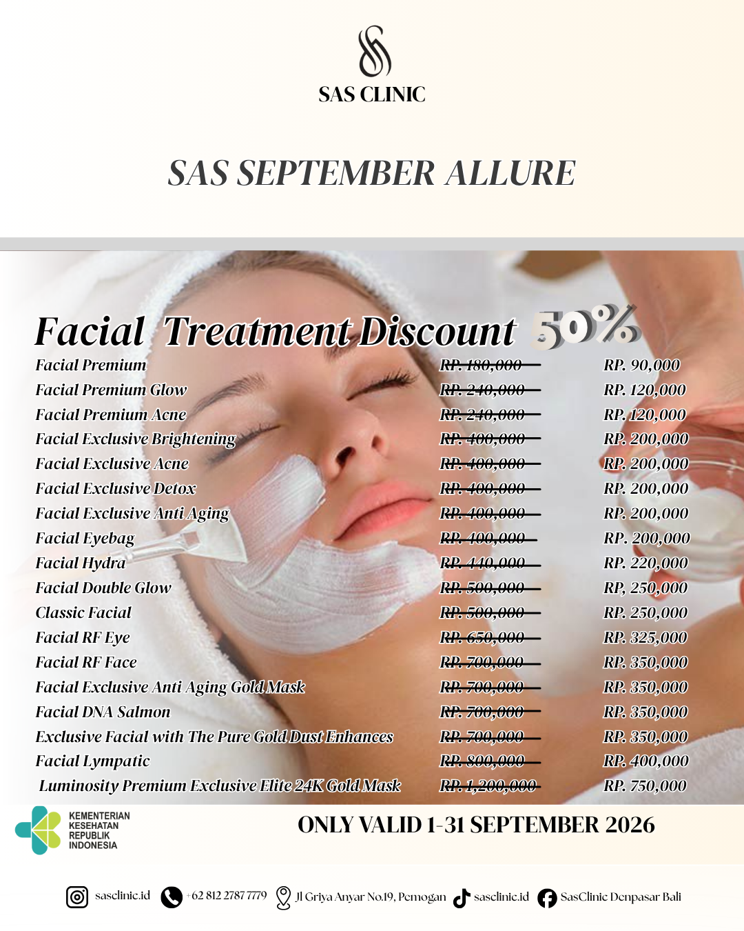 Facial Treatment - september promo 1 of 6