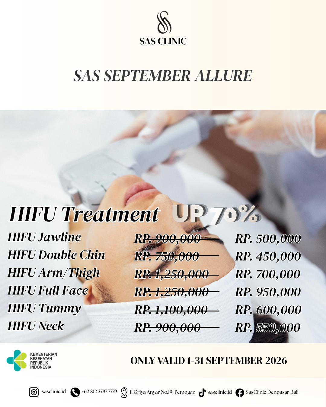 HIFU Treatment - september promo 1 of 1