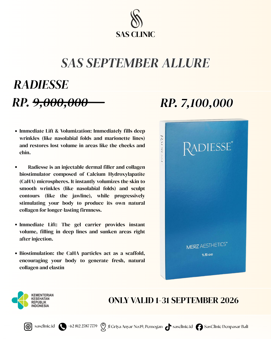 RADIESSE® - september promo 1 of 1