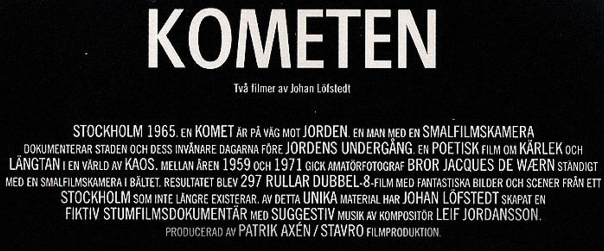 Documentary backdrop image for The Comet (2004)