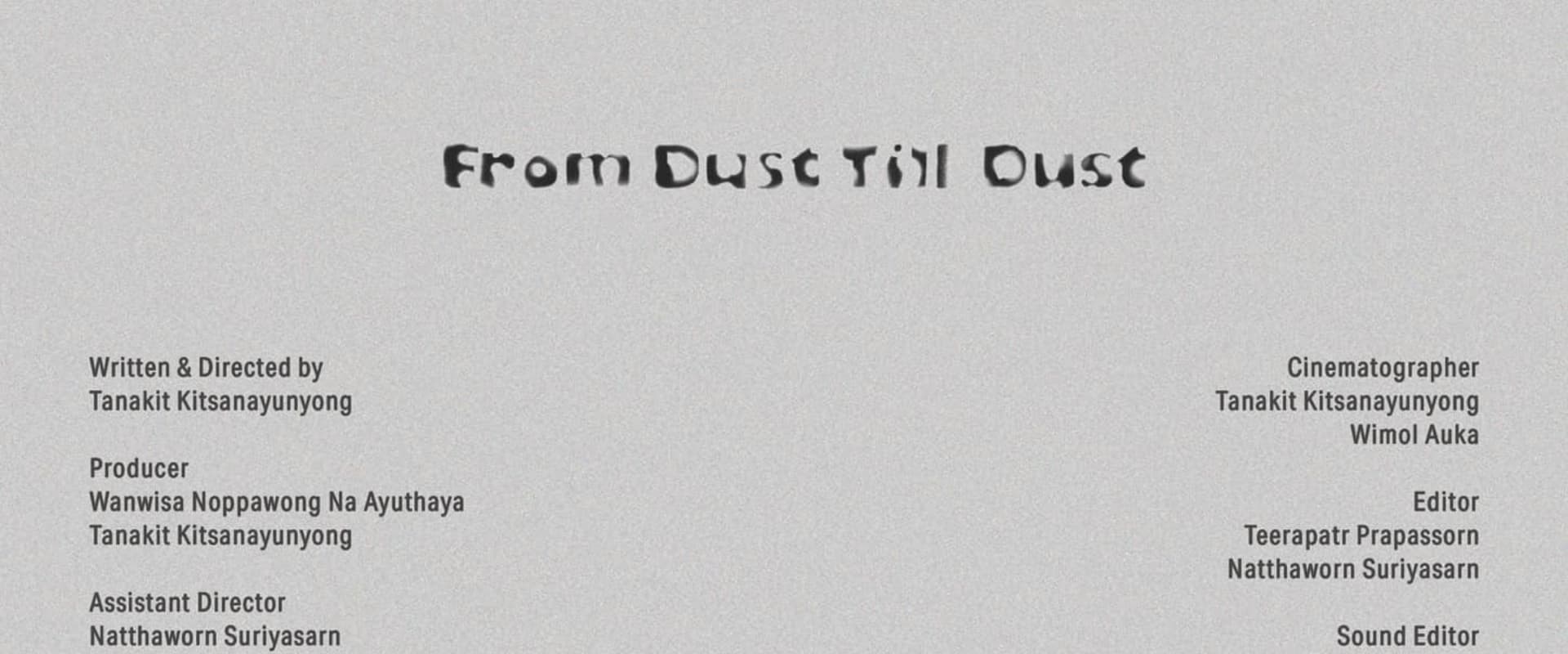 Documentary backdrop image for From Dust Till Dust (2023)