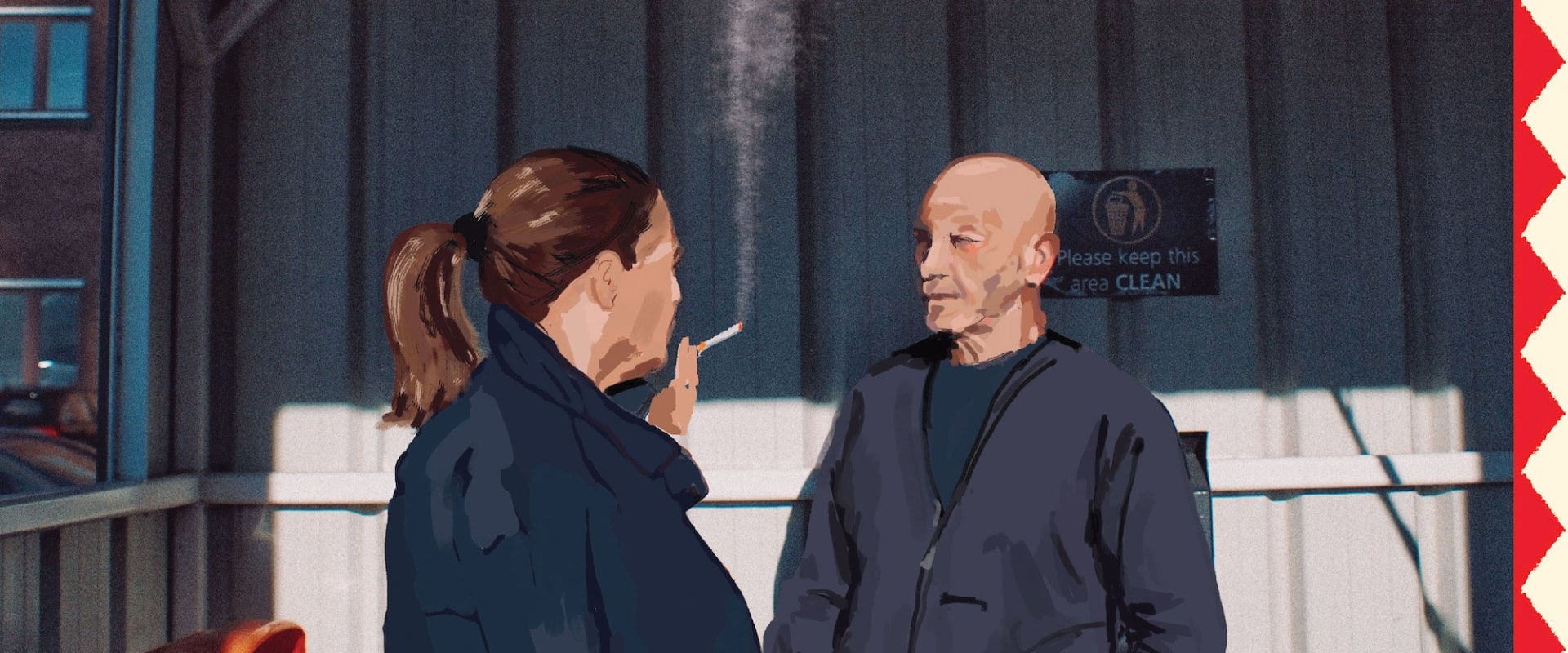 Documentary backdrop image for Smoking Area (2025)