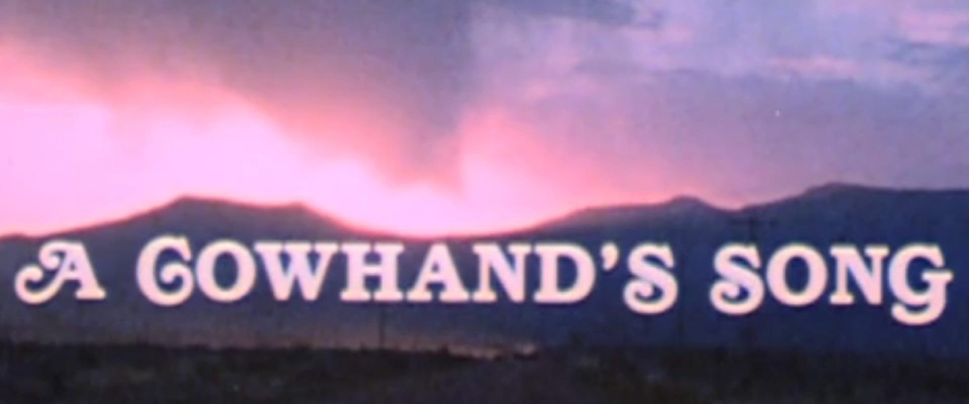 Documentary backdrop image for A Cowhand's Song (1981)
