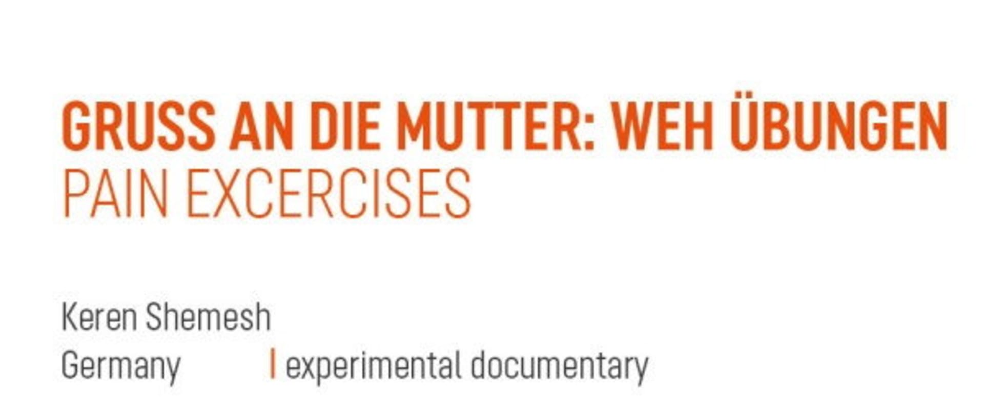 Documentary backdrop image for Pain Exercises (2023)