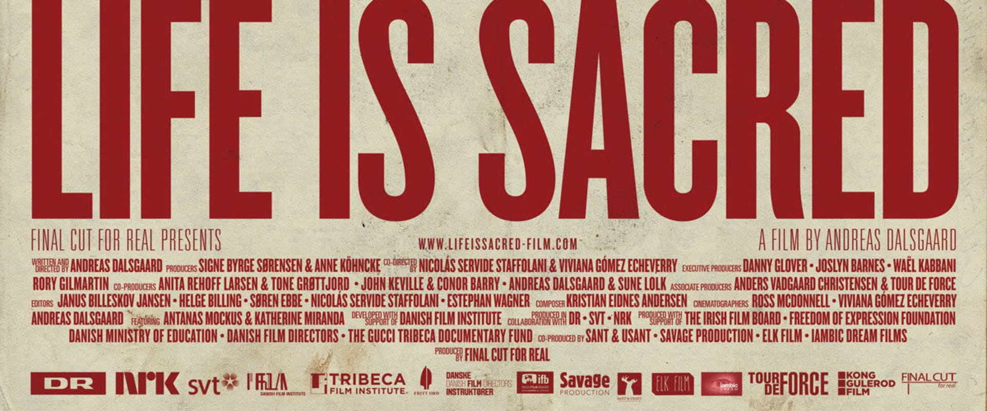 Documentary backdrop image for Life Is Sacred (2014)