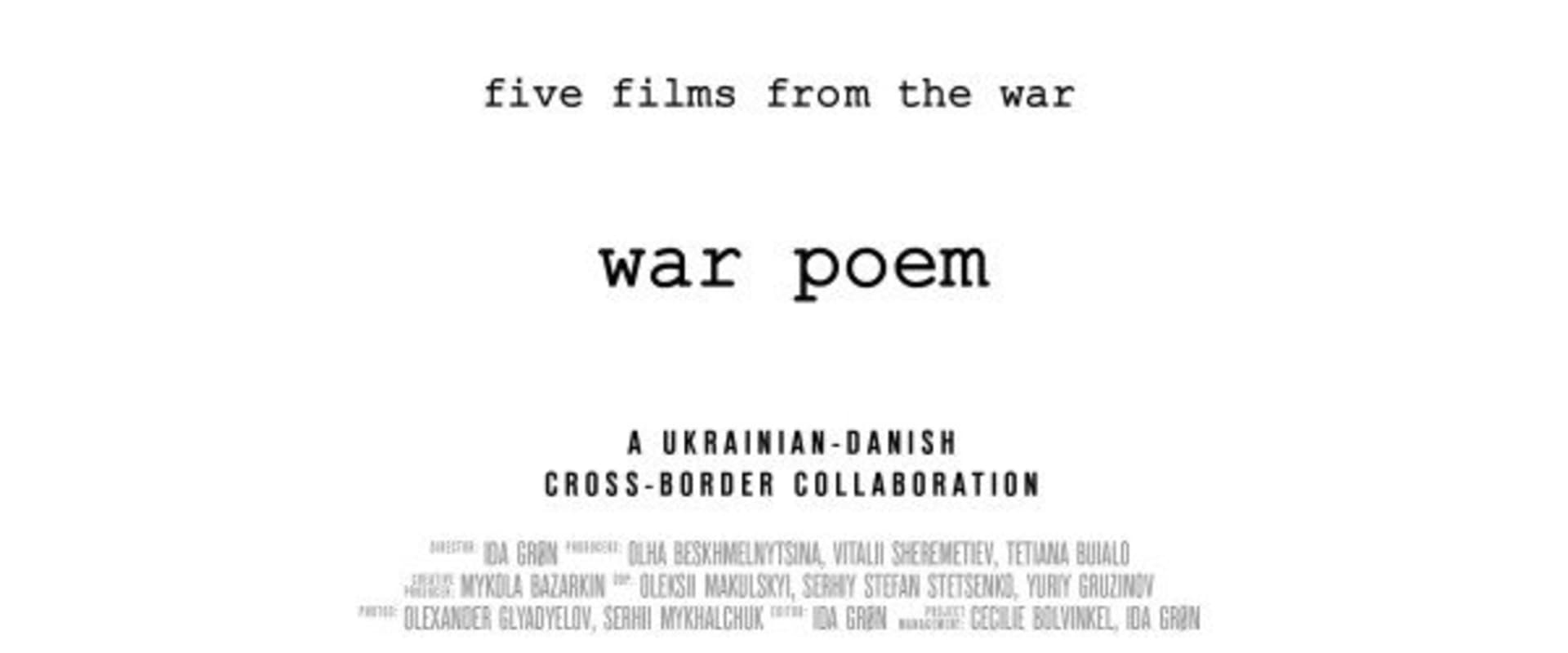 Documentary backdrop image for War Poem (2023)
