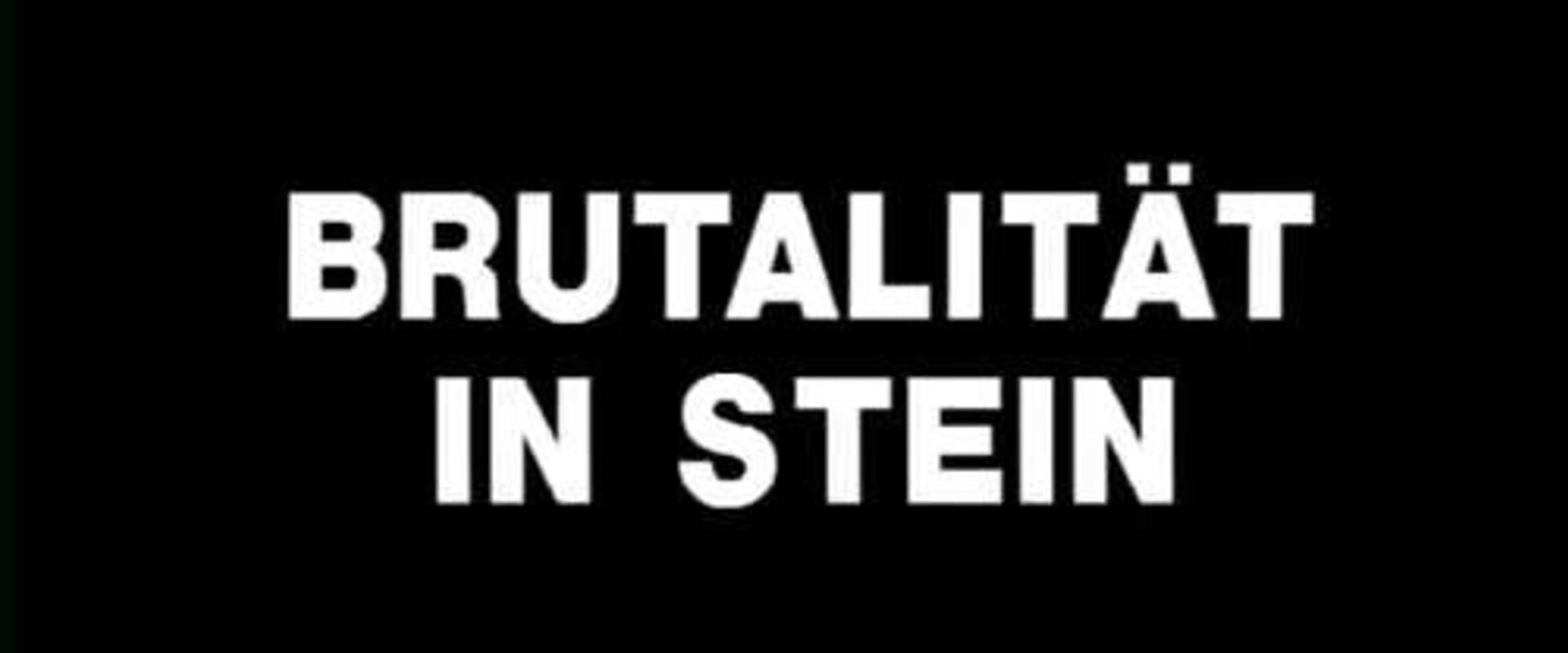 Documentary backdrop image for Brutality in Stone (1961)