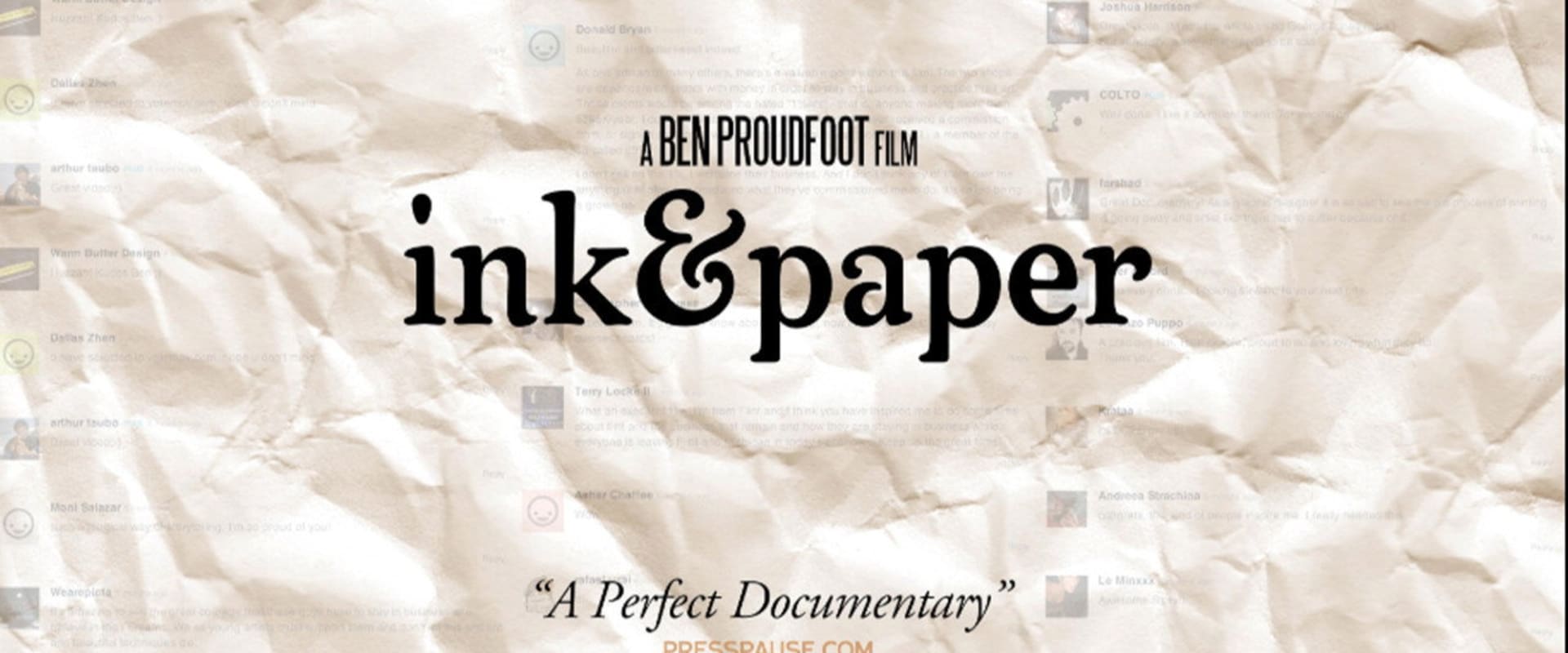 Documentary backdrop image for Ink & Paper (2011)