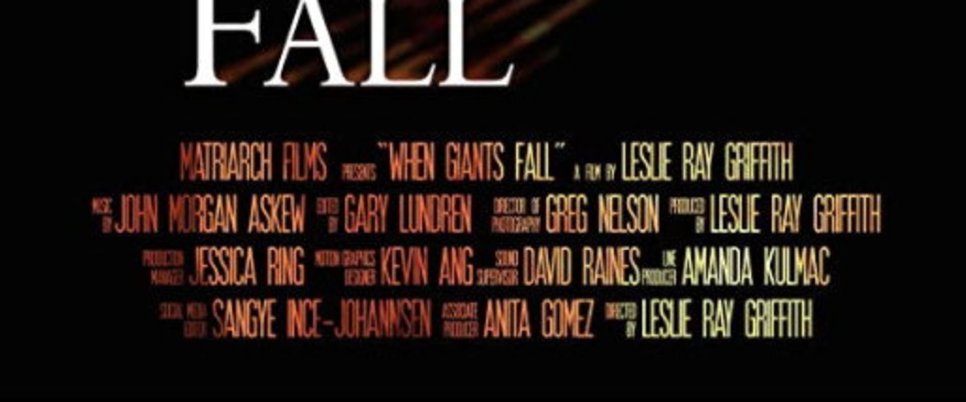 Documentary backdrop image for When Giants Fall (2015)