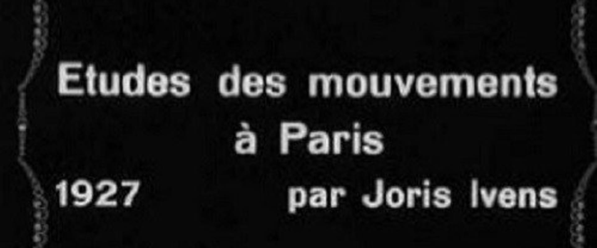 Documentary backdrop image for Movement Studies in Paris (1928)