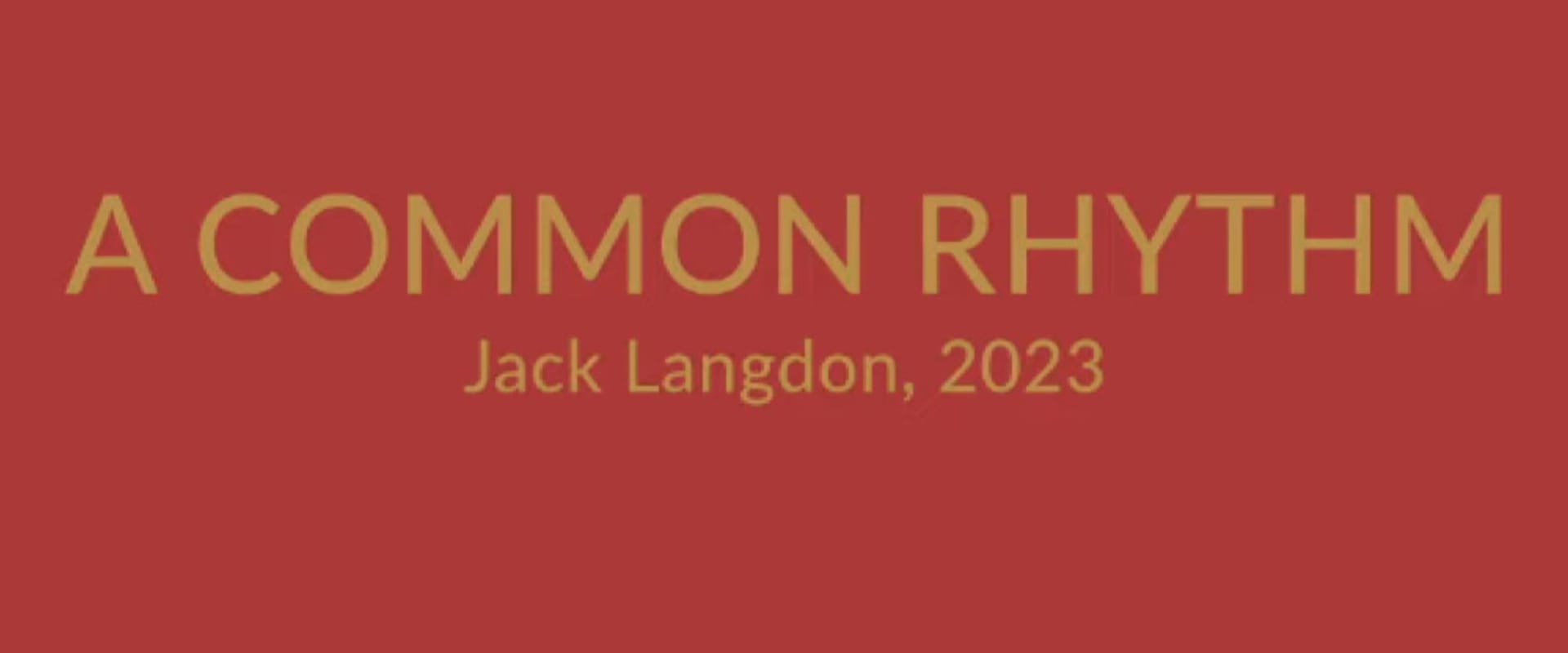 Documentary backdrop image for A Common Rhythm (2023)
