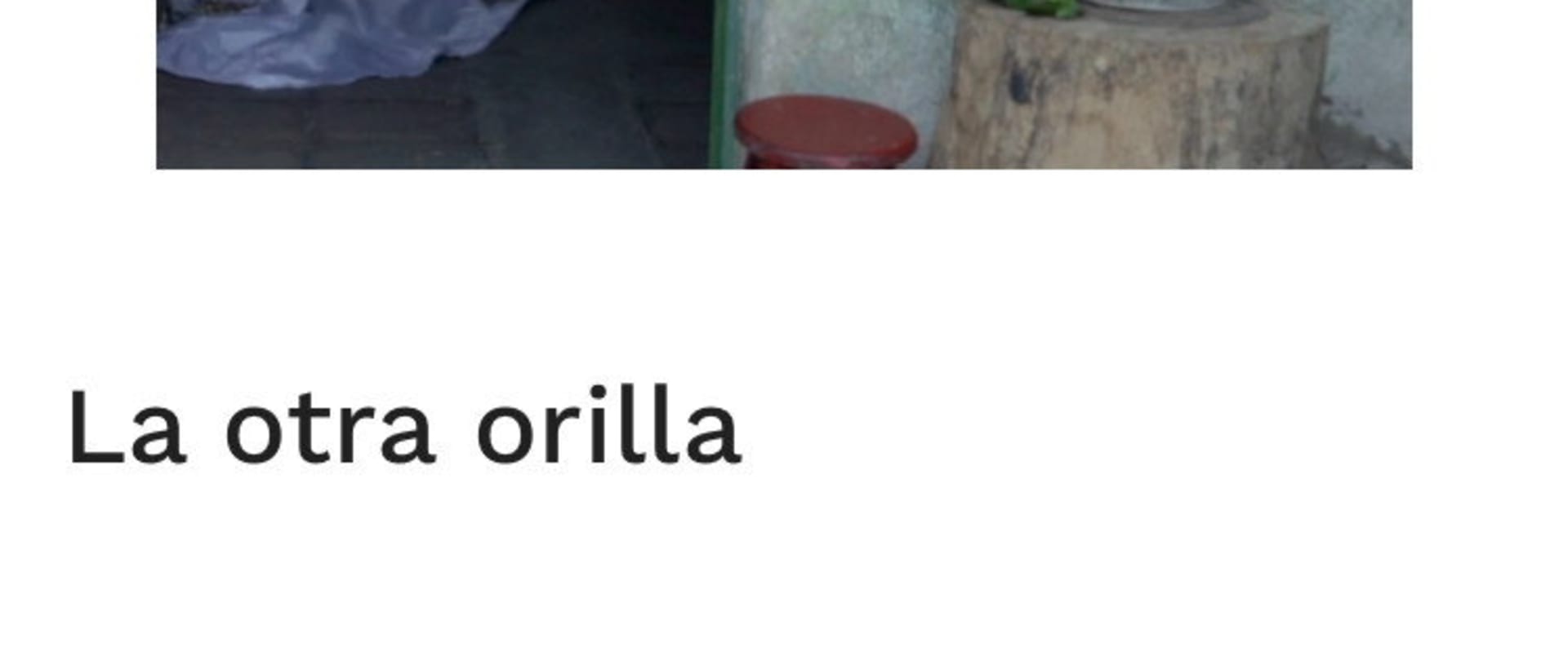 Documentary backdrop image for La otra orilla (2018)