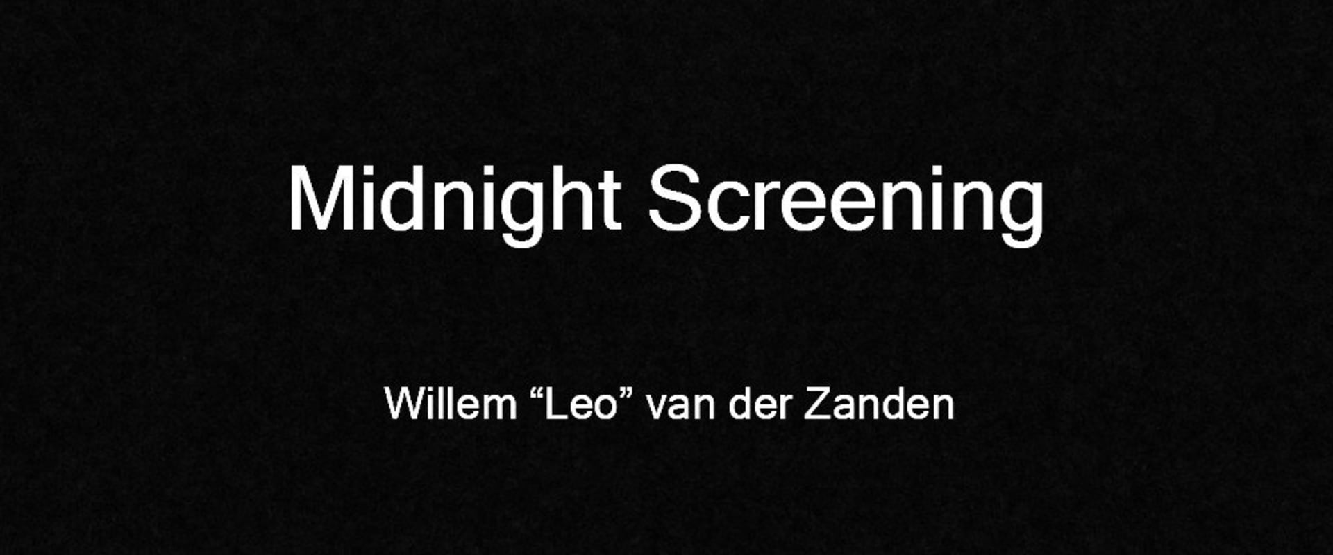 Documentary backdrop image for Midnight Screening (2018)