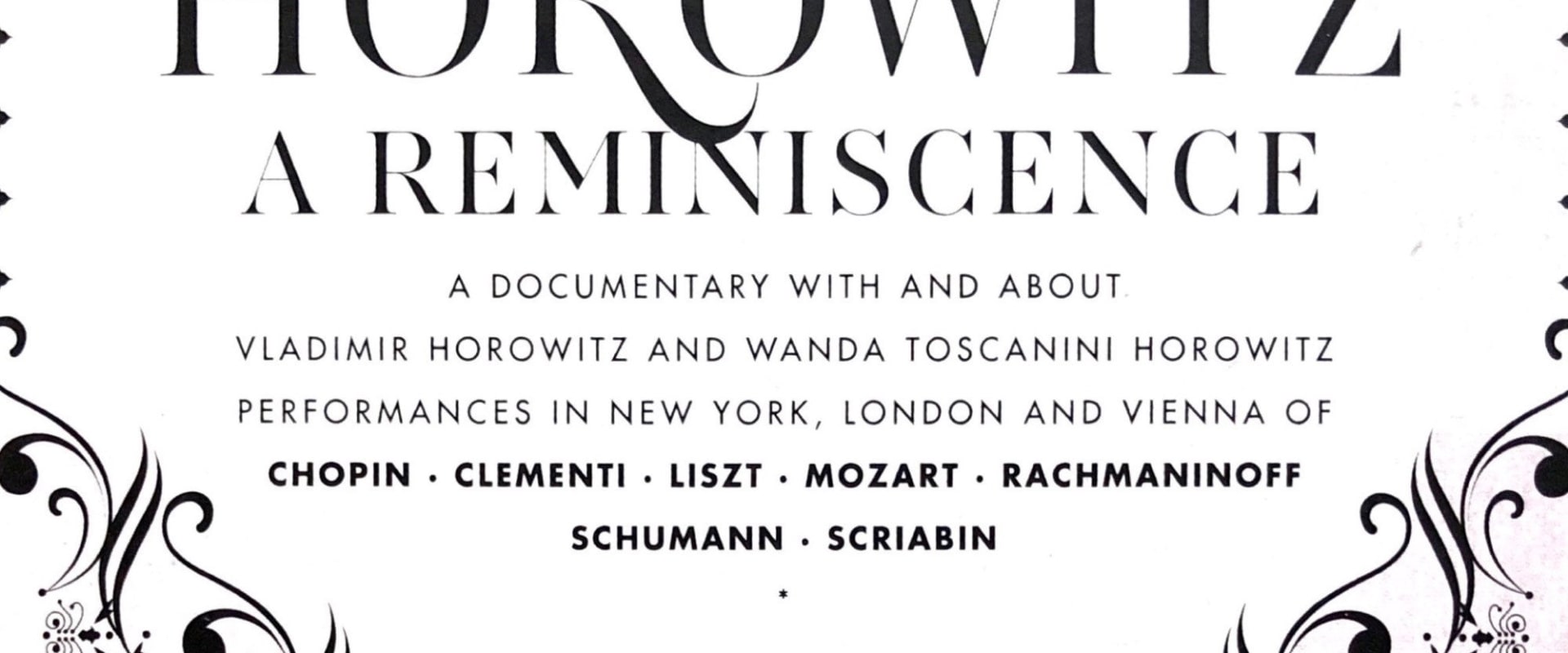 Documentary backdrop image for Horowitz: A Reminiscence (1993)
