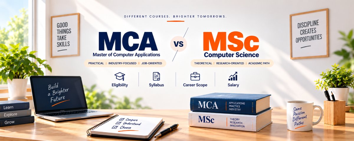 MCA vs MSc Computer Science: Eligibility, Syllabus, Career Scope, Salary &amp; Which Course Should You Choose?