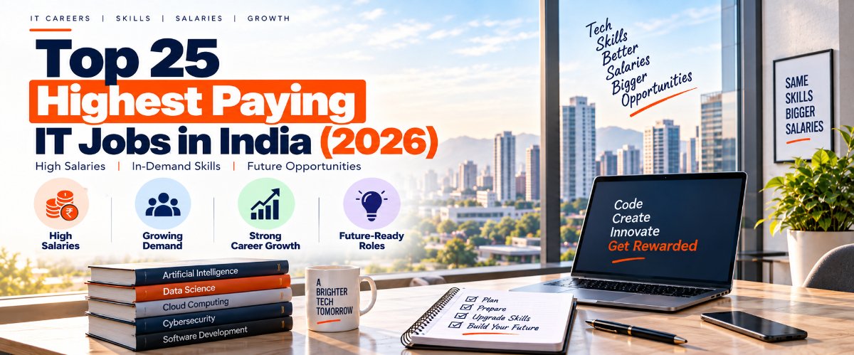 Top 25 Highest Paying IT Jobs in India (2026): Salary, Skills, Eligibility &amp; Career Growth