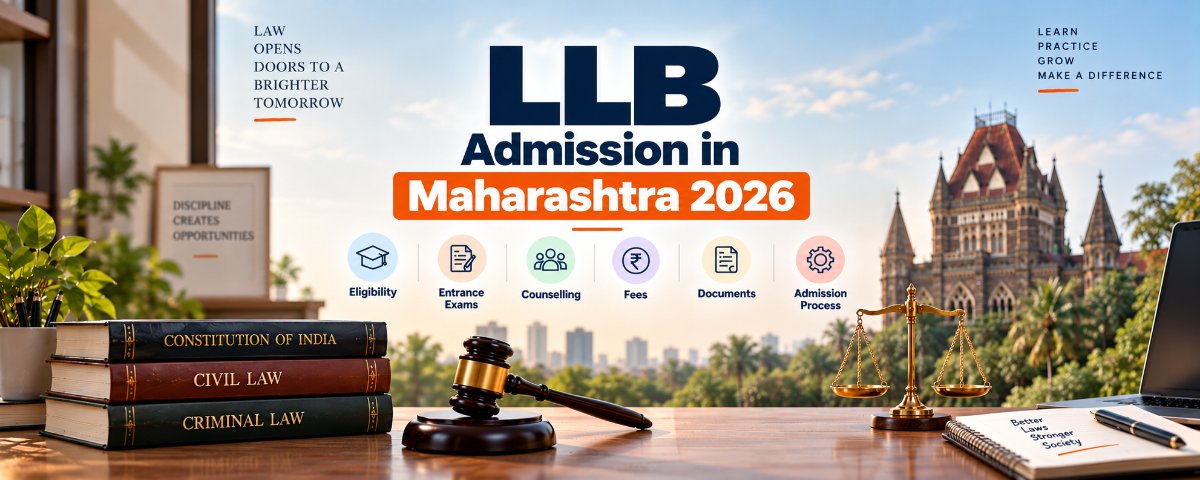 LLB Admission in Maharashtra 2026: Eligibility, Entrance Exams, Counselling, Fees, Documents &amp; Admission Process