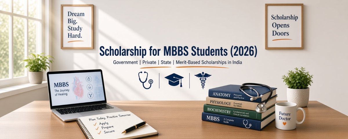 Scholarship for MBBS Students (2026): Government, Private, State & Merit-Based Scholarships in India
