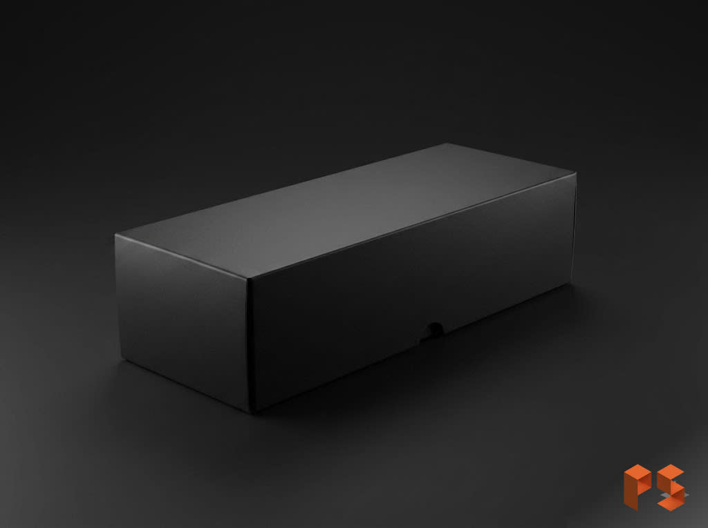 Caja P/Regalo B/T Negra x 1 Botella 35x12,5x9 cm