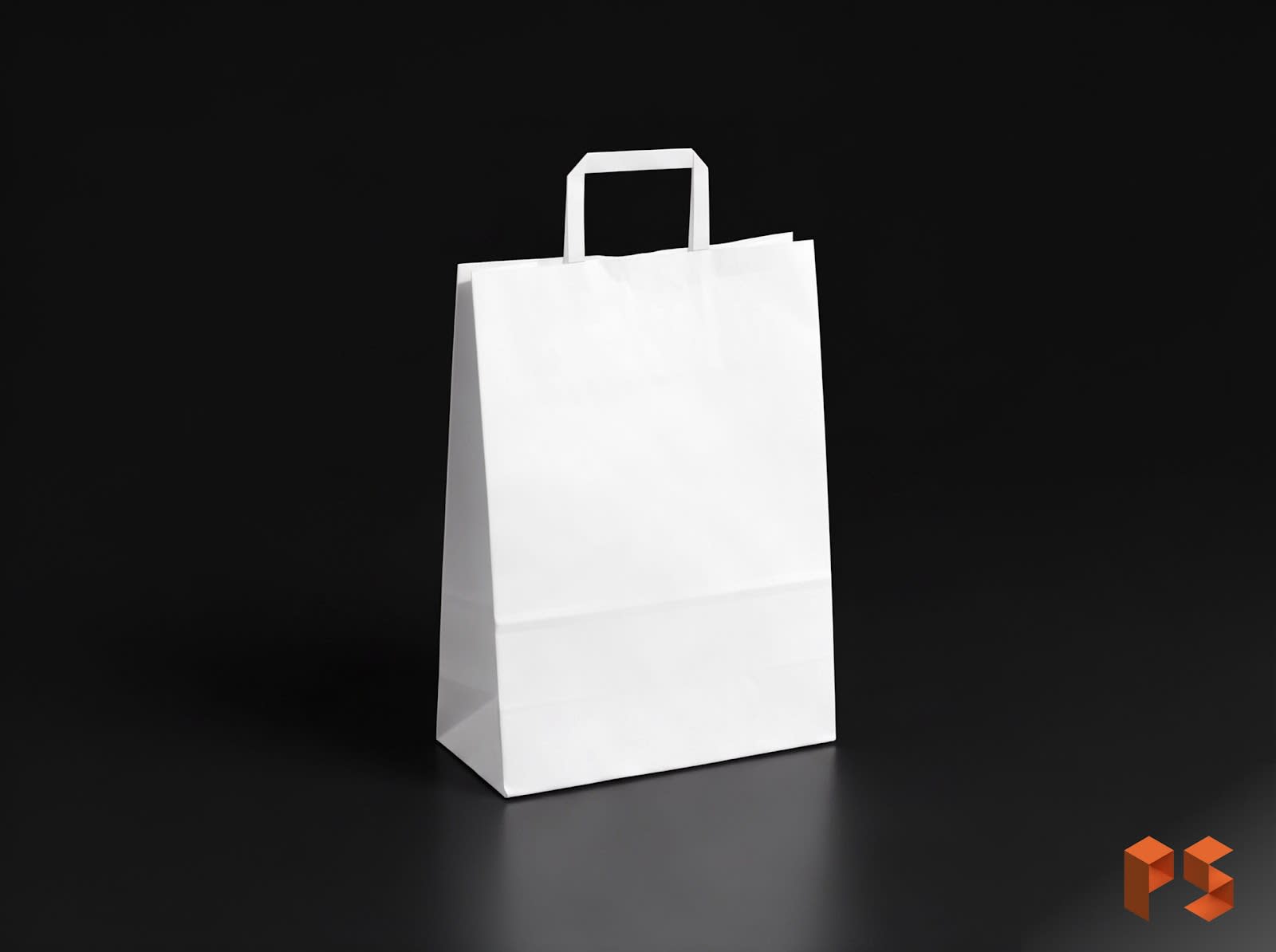 Bolsa Papel C/Manija 14 x 20 x 8 Blanca