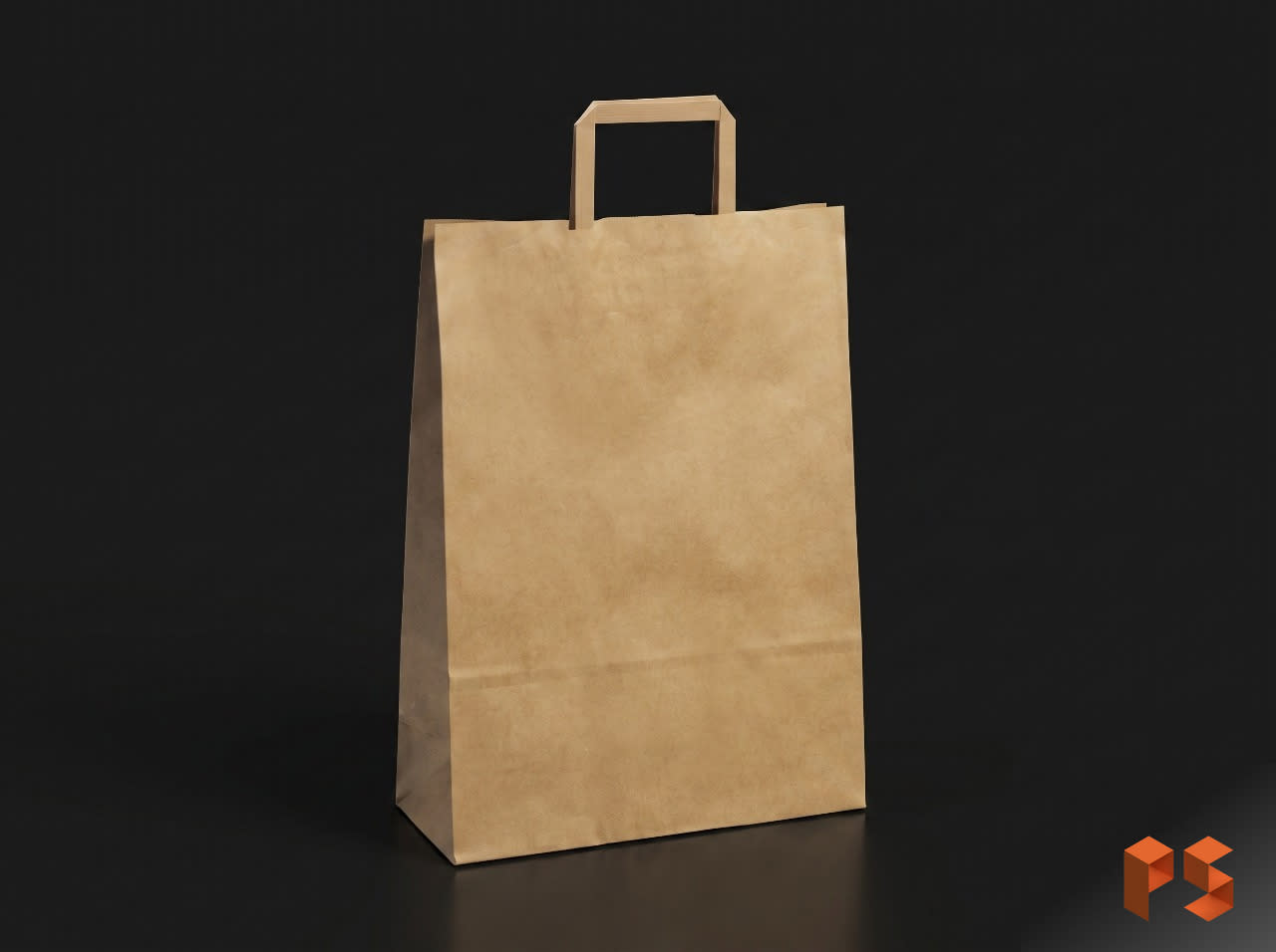 Bolsa Papel C/Manija 14 x 20 x 8 Kraft