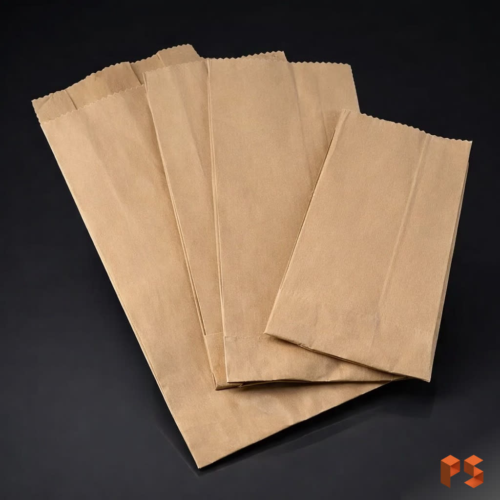 Bolsas kraft sin base
