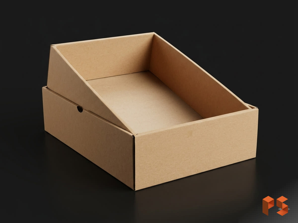 Caja P/Regalo B/T Marrón x 3 Botellas 37x28x10 cm