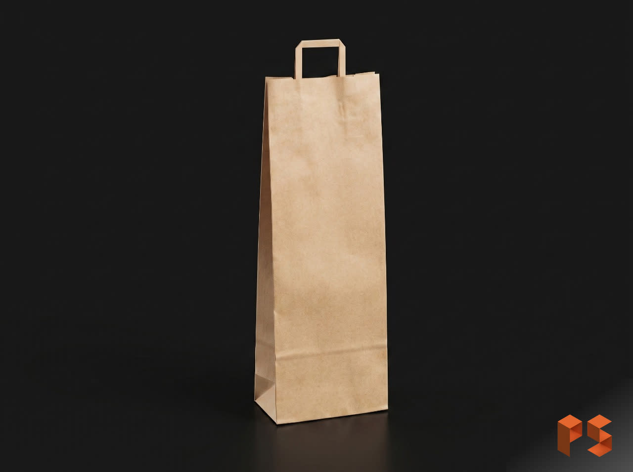 Bolsa Papel C/Manija 14 x 40 Kraft Vino
